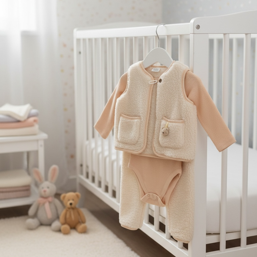 Sherpa Three-Piece Teddy Gilet Set