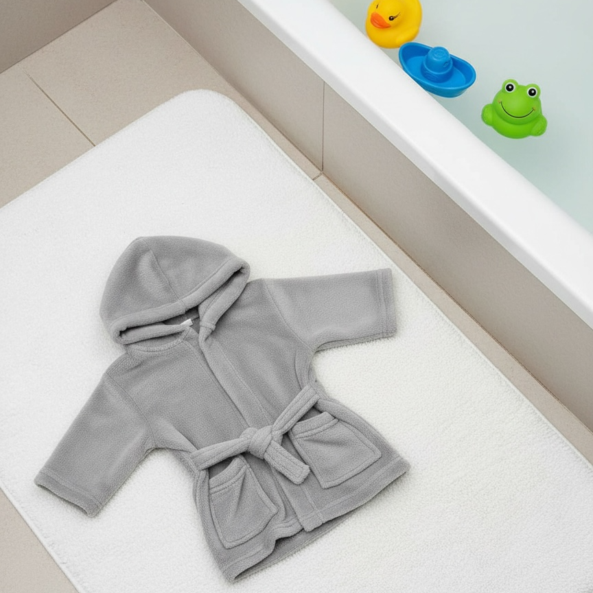 Grey Lightweight Robe